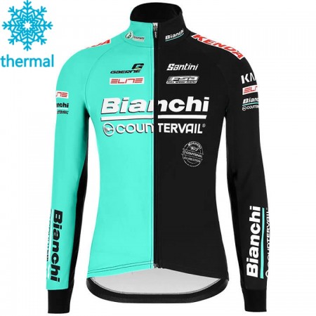 Wielershirt 2020 Bianchi Countervail N001 Winter Thermal Fleece